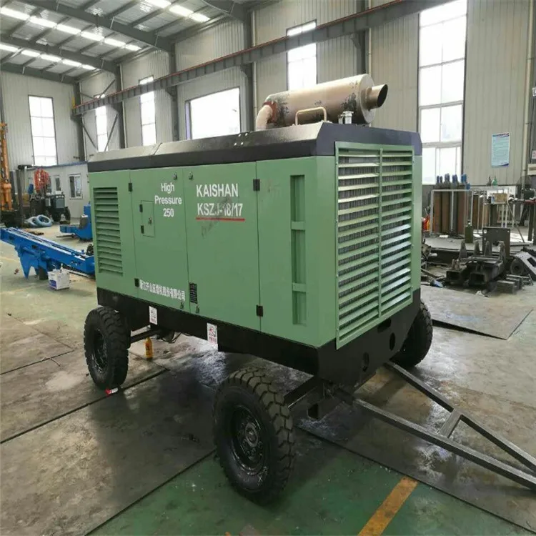 

screw diesel engine wheel type air compressor