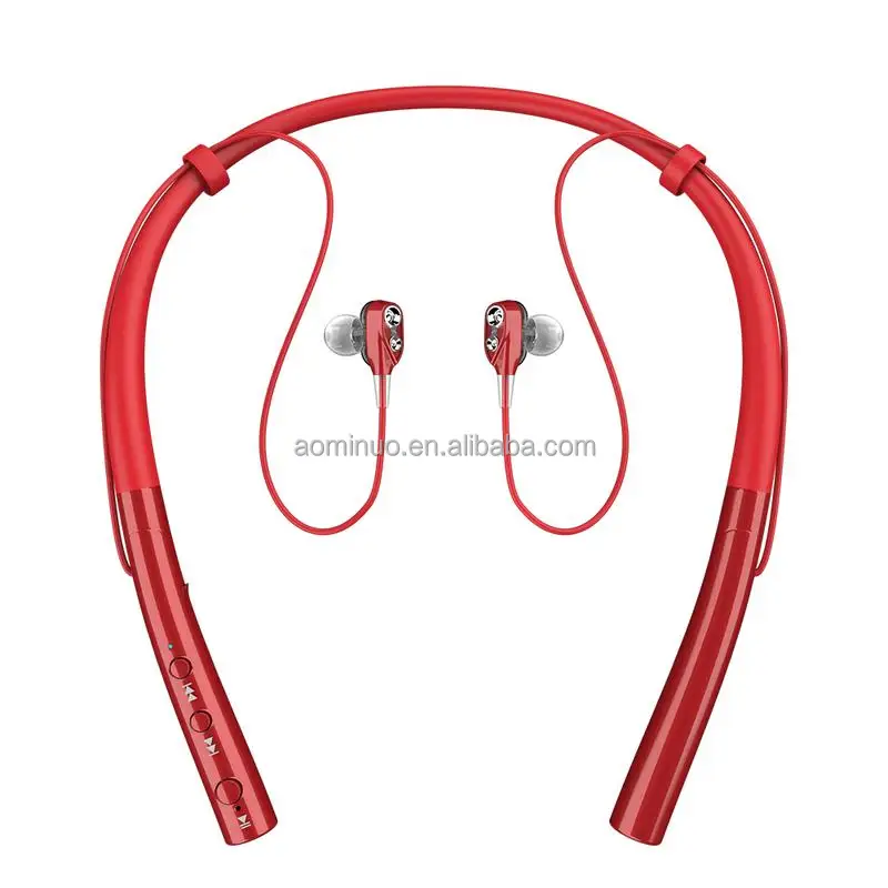 

2018 Fashion Magnetic best Stereo Wireless Neckband V4.2 Earphone Sports Neckband Headphones With Microphone In Ear Headset
