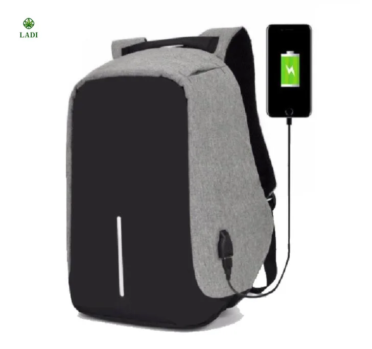 

15 inch Laptop USB Charging Anti Theft Backpack Men, Black,blue,grey,purple