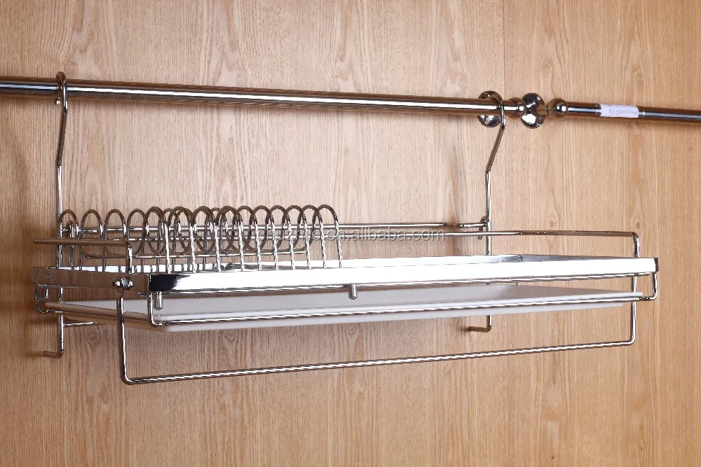 Hanging kitchen two layers bowl holder dish holder rack