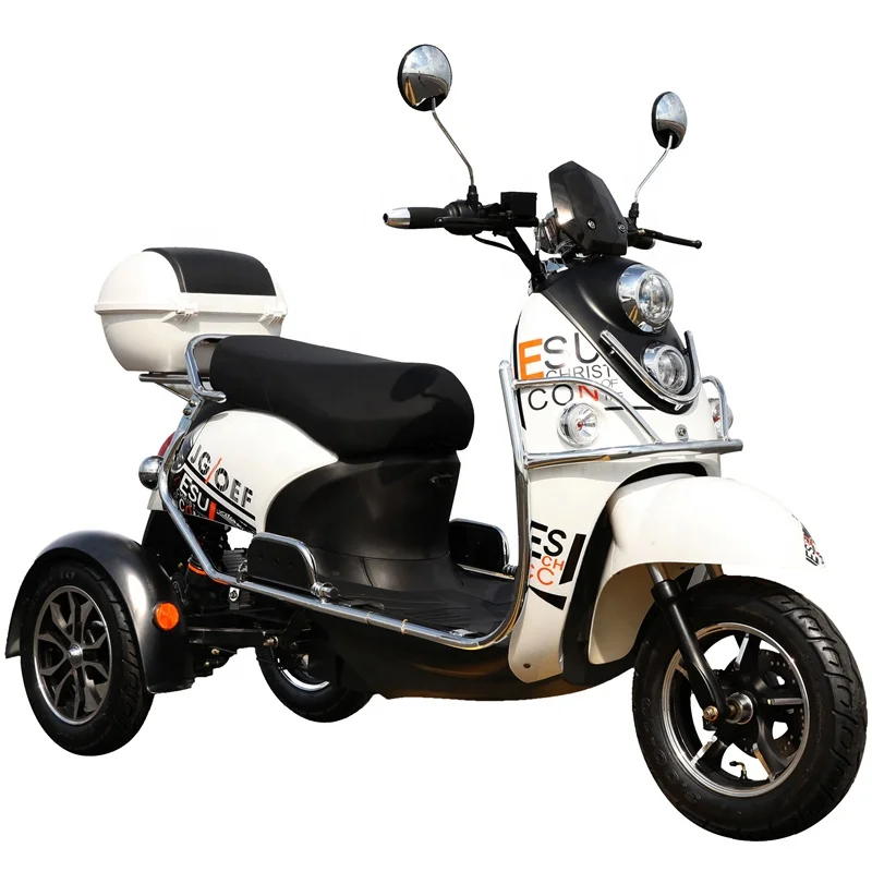 

china hot sale 48V 60V 72V 1000W three wheel electric scooter motorcycle VESPA with cheap price for sale