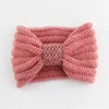 Europe and the United States hot new sequins bow headband earmuffs knitted wool hair band fashion vertical stripes hair accessor