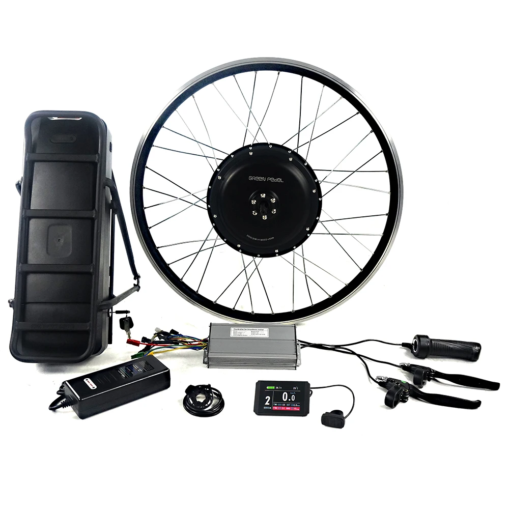 

48v 1000w brushless hub motor electric bicycle conversion kit, Black