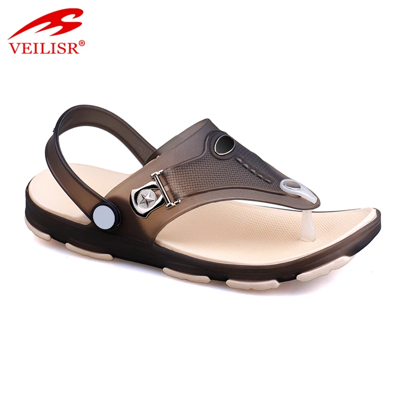 mens jelly sandals clear