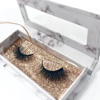 

Wholesale private label eyelash packaging box 3d mink lashes glitter custom lash packaging box for makeup