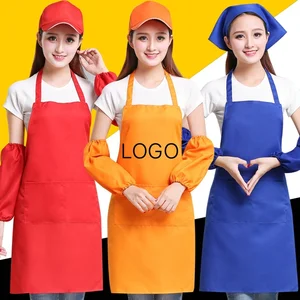 KEYIDI custom logo solid work promotion printing wholesale apron