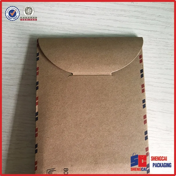 Printed Brown Kraft Paper Envelop Custom Sock Packaging Box Buy