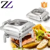 Kitchen units utensil in guangzhou sunnex alzate per torte catering occasion cold hot glass lid chafing dish/ chafer dish buffet