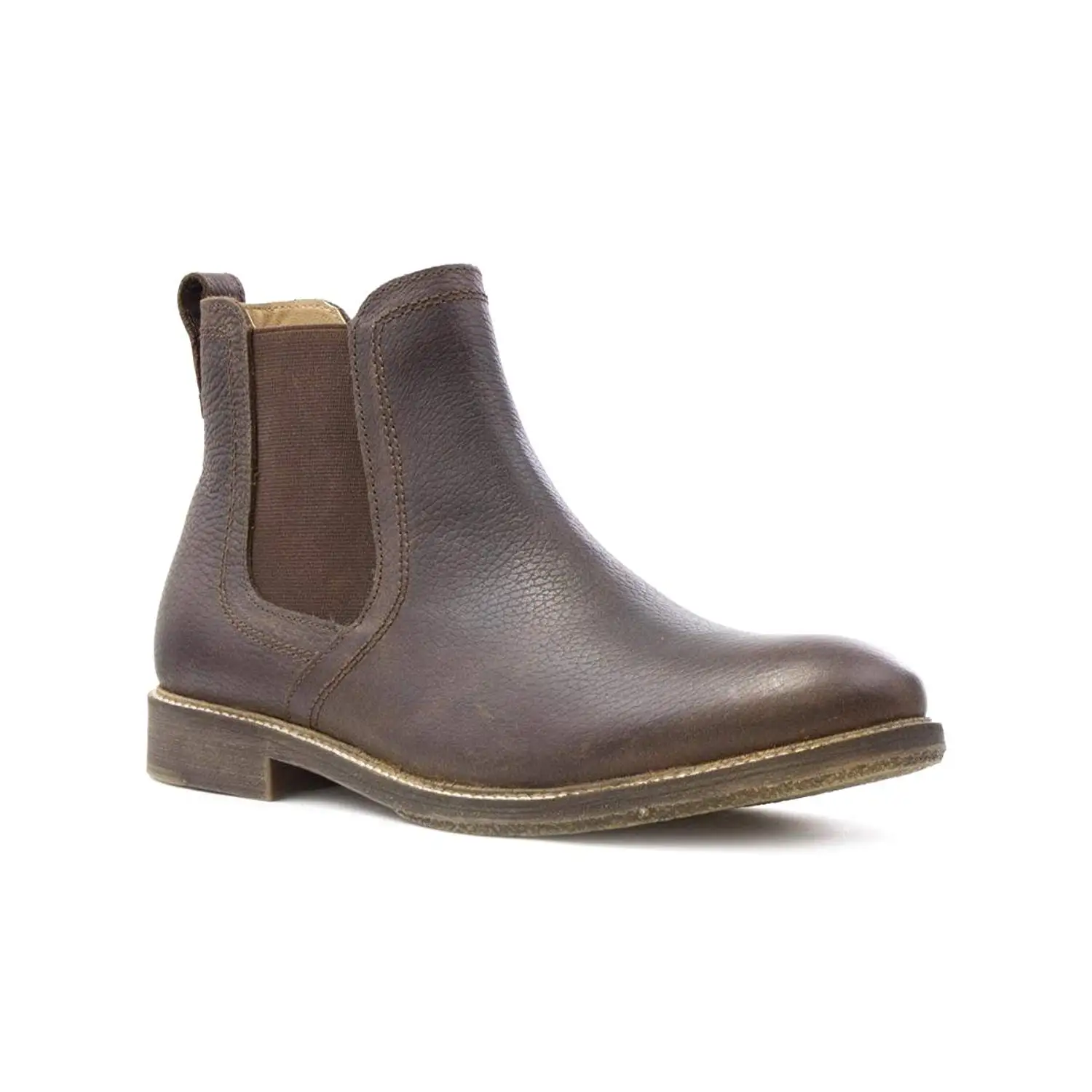 red tape chelsea boots in brown leather