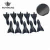 10PCS carbon fiber design-looking color VORTEX GENERATOR FLEXIBLE PP EVO-STYLE ROOF WING KIT UNIVERSAL SHARK FINS SPOILER