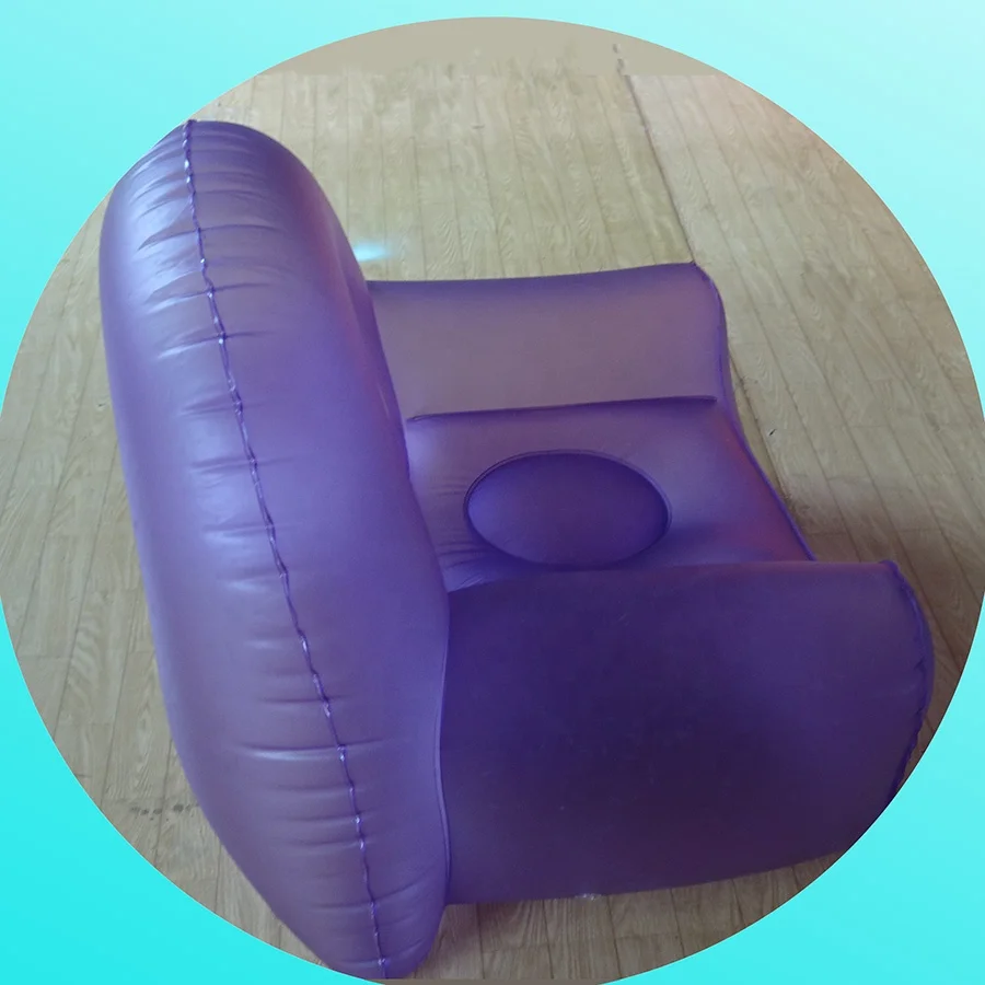 
clear pvc inflatable love ball sofa for kids 