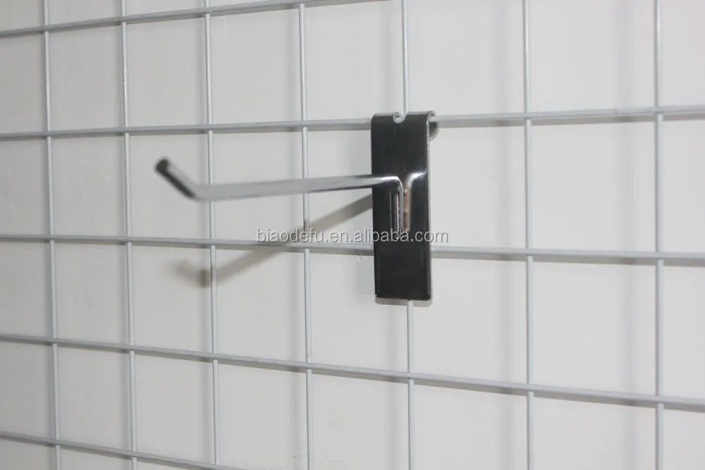 Security Retail Wire Gridwall Mesh Display Rack Hook For Gridwall Panel