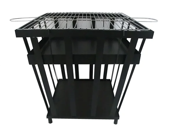 

BBQ Outdoor Fire Pit Basket Patio Heater Log Wood Charcoal Burner Brazier, Black