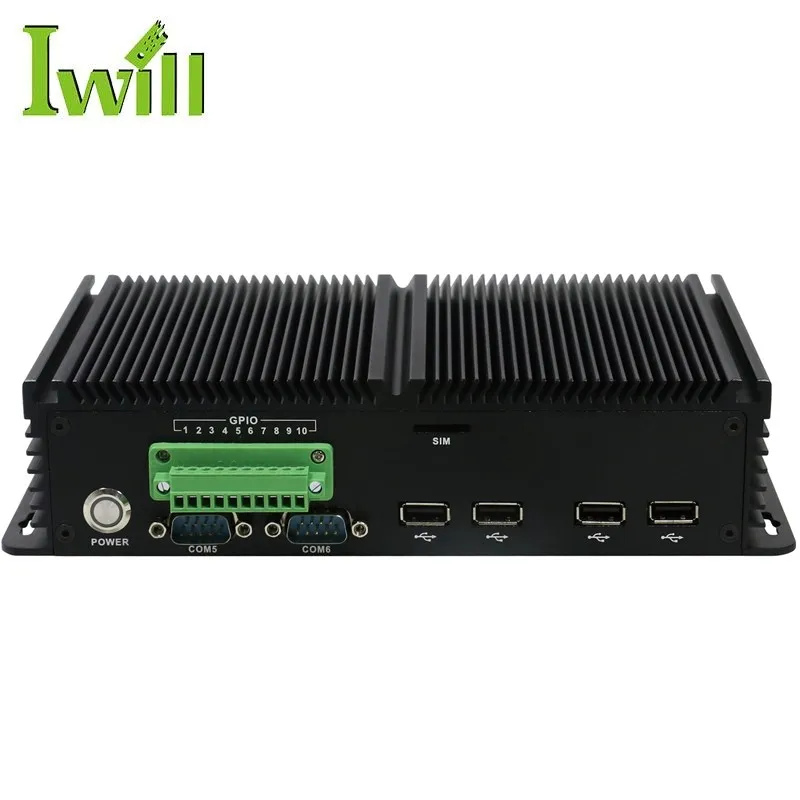 Fanless J1900 Industrial 2 Mini Pc With 3g Modem And Gpio