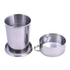 Stainless Steel Foldable Collapsible Water Wine Cup Shot Glass