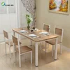 Multifunctional Small Apartment Steel-wood Dining Table and Chair