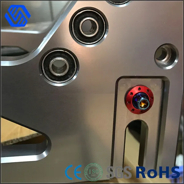 Wheel Hex Flange Allen titanium bolt with colored washer