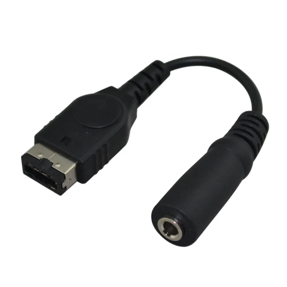 

Wholesale 3.5mm Headphone Earphone Headset Adapter Cord Cable Converter for Gameboy Advance GBA SP, Black