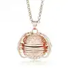 Small box pendant necklace angel wing 4 photo life memory multi layer folding family photo necklace jewelry gift