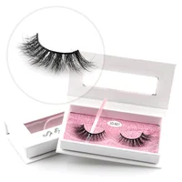 

Wholesale Own Brand Vegan Thick Synthetic Silk 3d Mink Strip Lashes Eyelashes