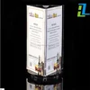 3 sides rotating acrylic menu holder/stand/display