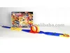 Pre-school children in educational groups mounted track launch railcar