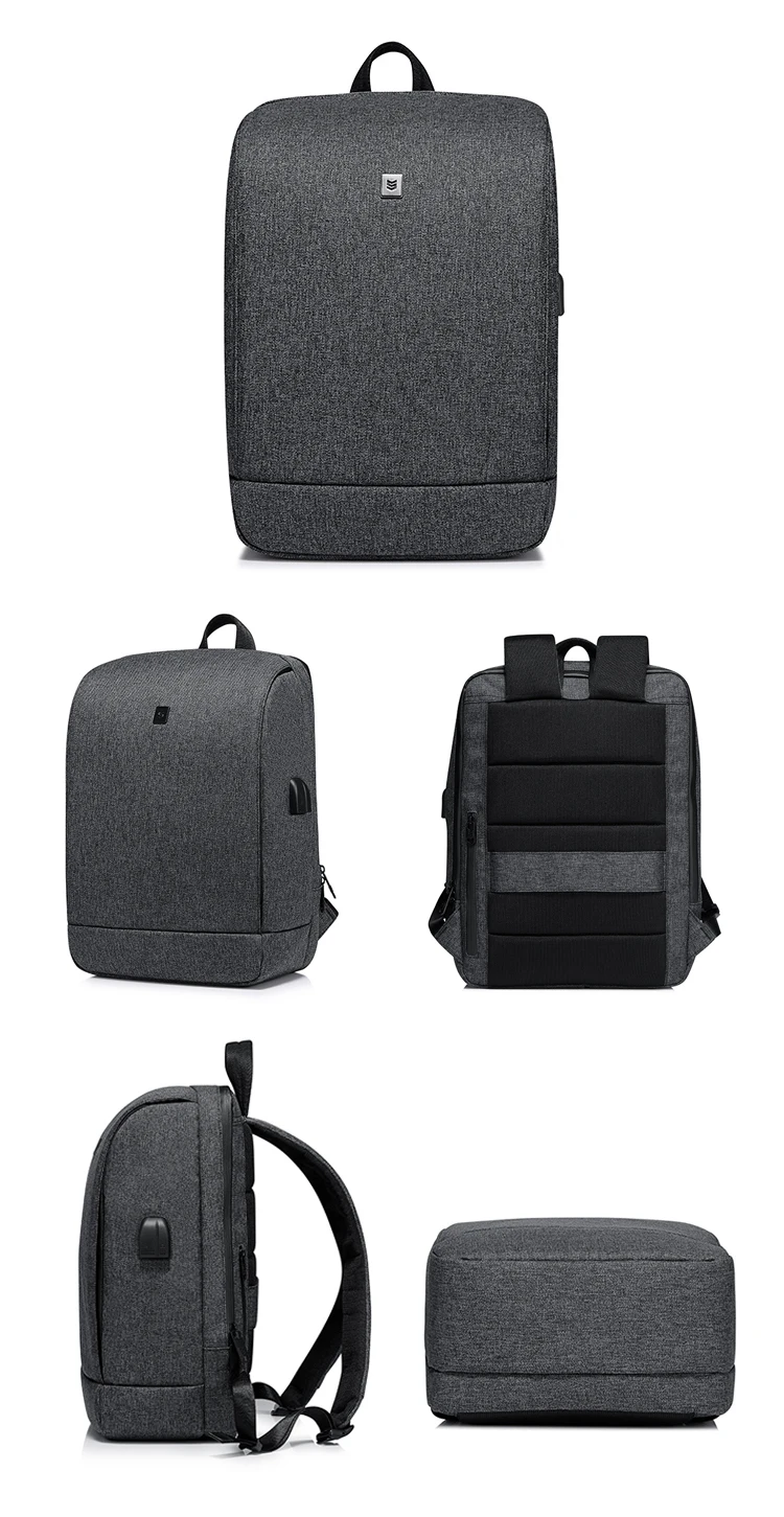Designer Smart Anti-theft Water proof Men's Business Laptop Antitheft Backpack Back Pack Bagpack Bag with USB Charging Port