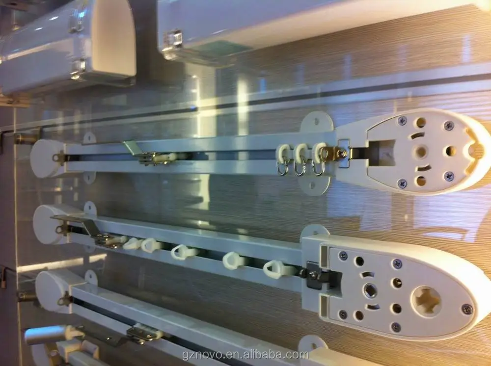 Novo Single Double Track Curved Shower Curtain Rod For Electric