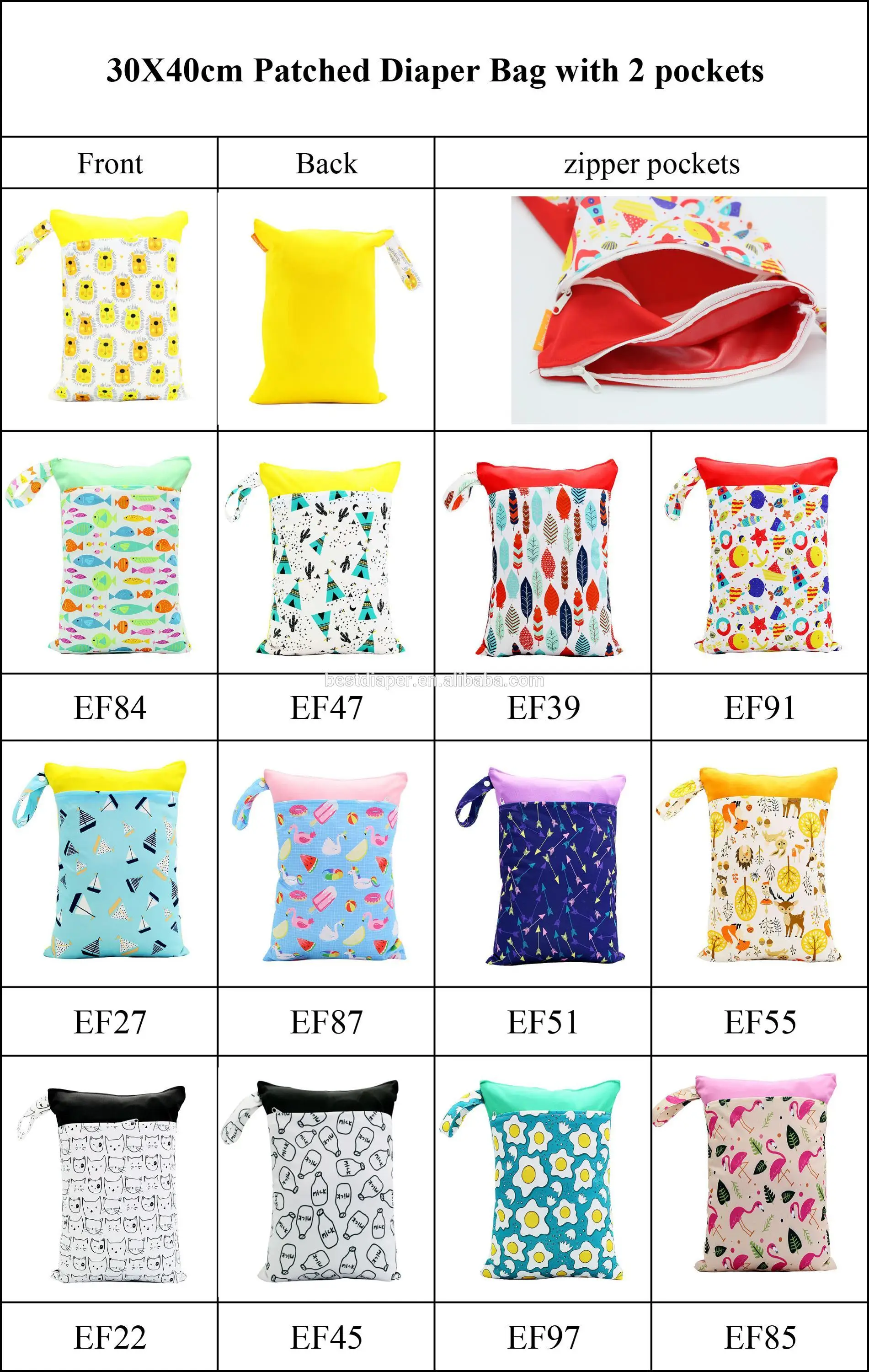 Happyflute Pul Swim Wet Dry Bag Waterproof Reusable Cloth Nappies