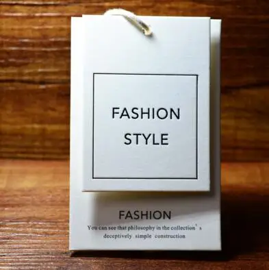 

Custom design logo printing clothes paper hang tag for garment, Pantone color