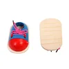 High quality children diy gift montessori materials practical life toddler red shoes