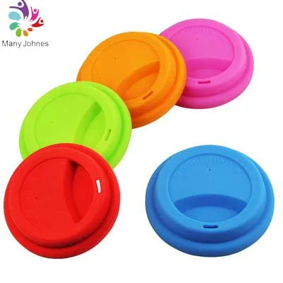 

Eco Friendly fashion travel reusable soft silicone coffee cup tea cup cover cap lids, Customized