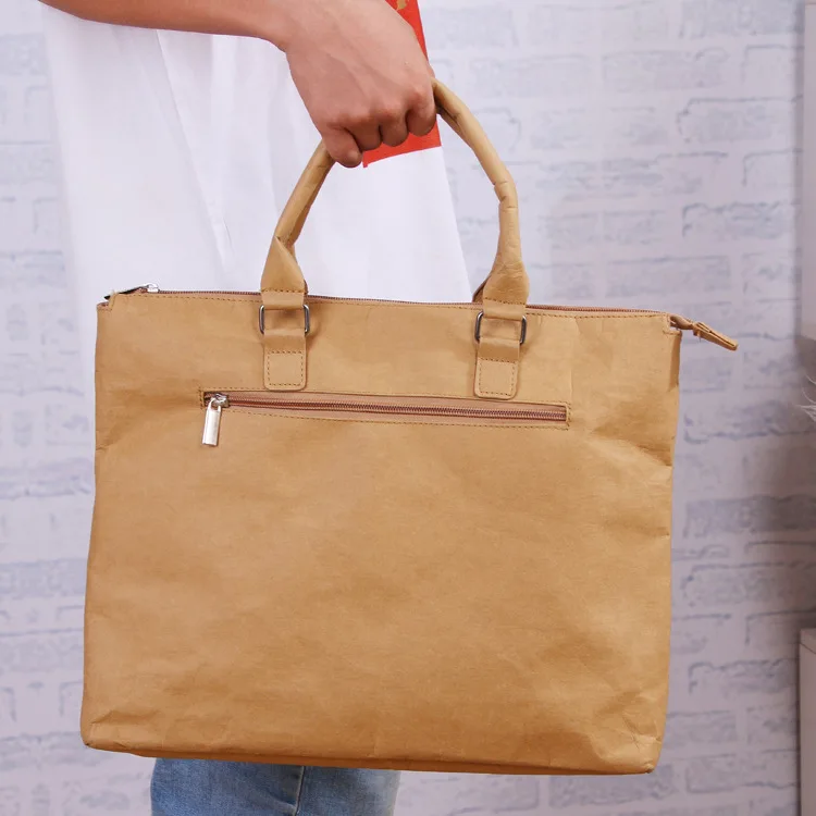 

durable LIGHT weight tyvek washable craft paper laptop computer messenger shoulder tote bag, Custom made