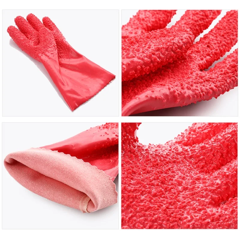 Pair Creative Peeled Potato Cleaning Gloves Kitchen Vegetable Rub