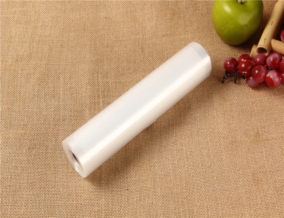 

Resealable Embossed Food Vacuum Sealer Packing Rolls Bags, Transparent