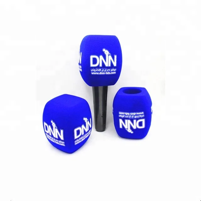 

Printing logo microphone foam 10 pcs microphone windscreen custom logo, Black;white;blue and red