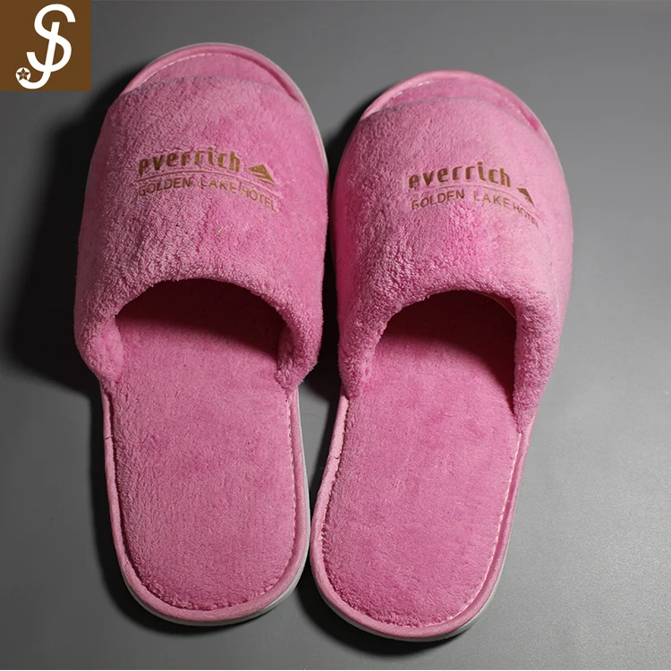 Washable Hotel Bedroom Guest Slippers,With Embroidered Letter Hospital