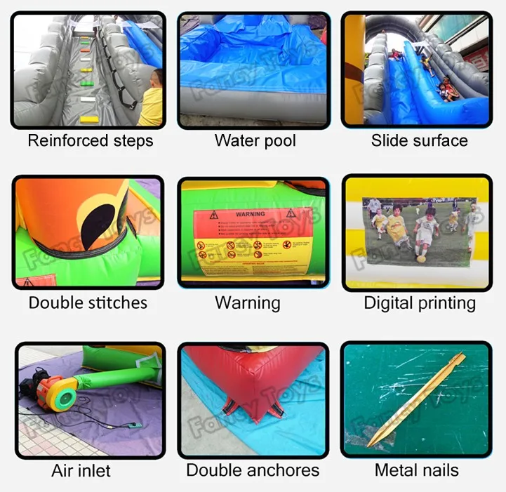 Commercial Use Wahoo Giant Inflatable Swimming Pool With Long Water ...