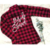 Casual Long Sleeves Button Front Check Buffalo Plaid Flannel Blouses