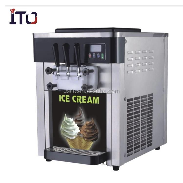 18l H Stainless Steel Soft Icecream Maker,economic Tabletop Soft Serve 