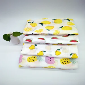 China factory sale printed cotton baby swaddle wrap blanket