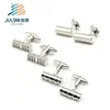 stock Men Metal brass Plain Skinny Custom Cufflink set /Cuff Link manufacturer