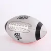 soft pu/pvc leather pink/red/plain american football on sale