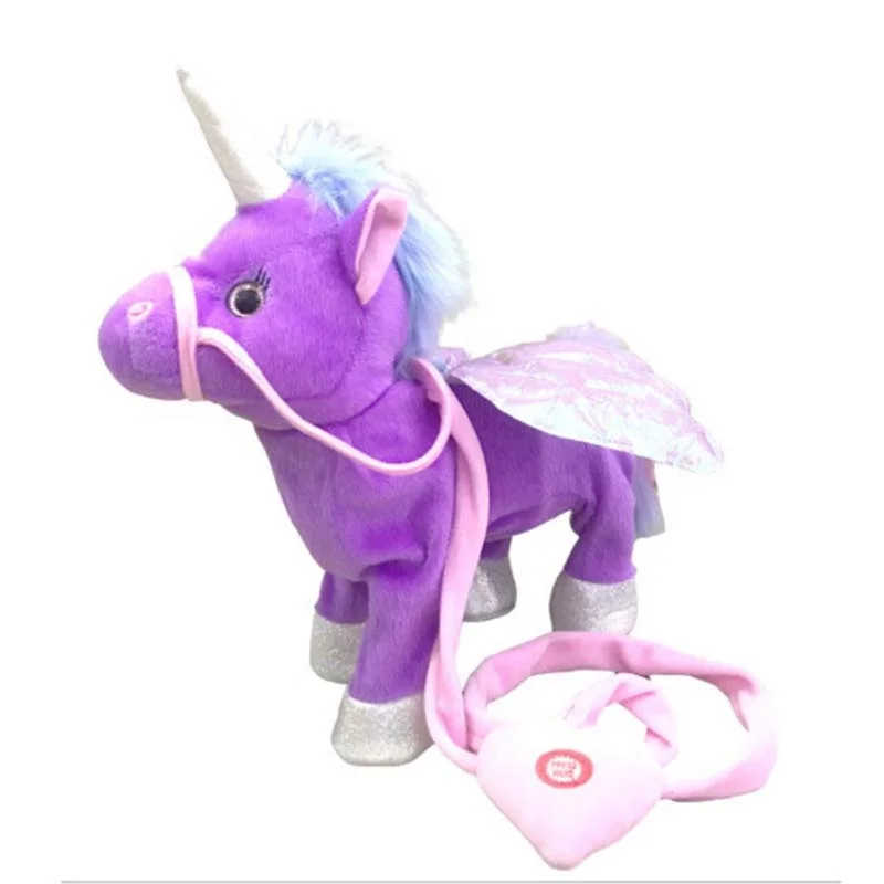 walking unicorn toy with leash