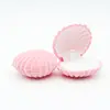 Wholesale Lovely Wedding Engagement Ring Display Earring Necklace Velvet Shell Shape Jewelry Box