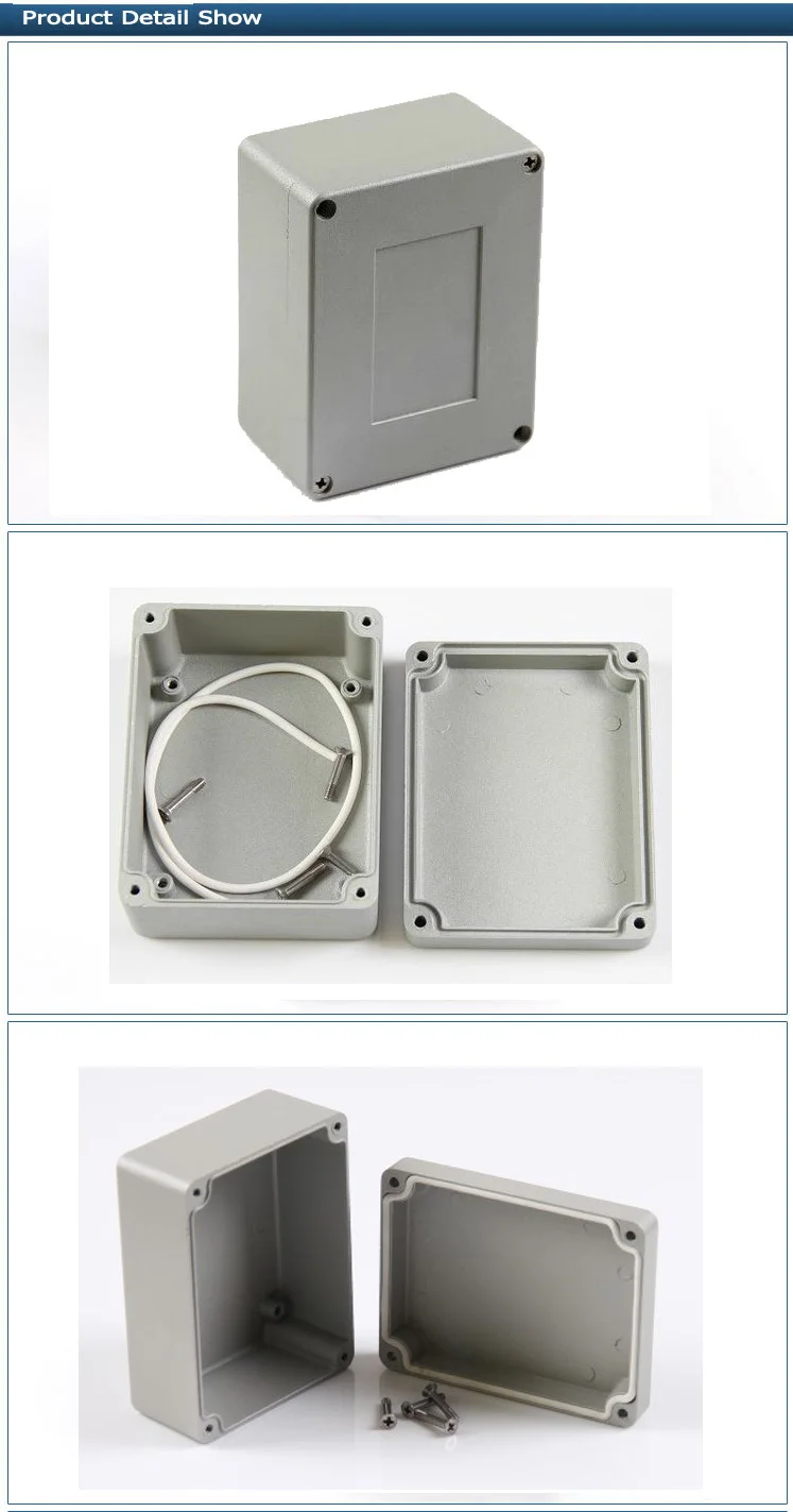 Saip High Quality Aluminum Extrusion Box With Hinge 115*90*60mm (spag