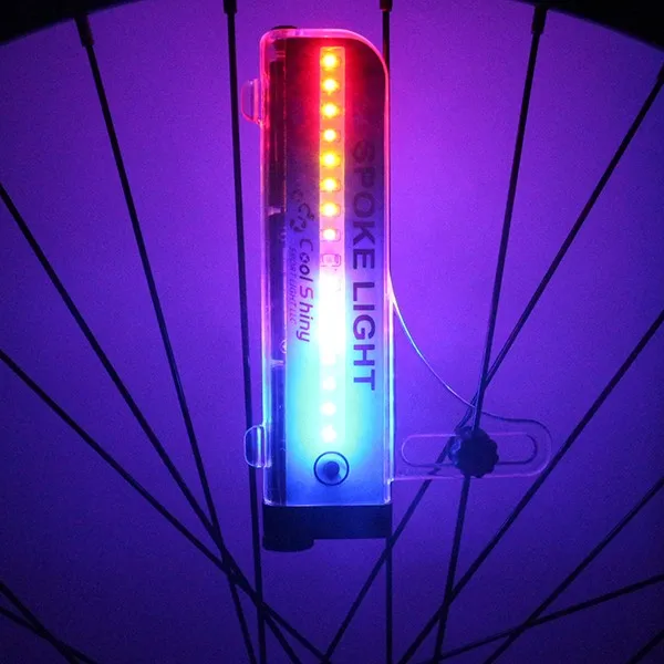 32 LED Flashing Colorful Bicycle Wheel Tire Spoke Signal Light For Bike Cool!!