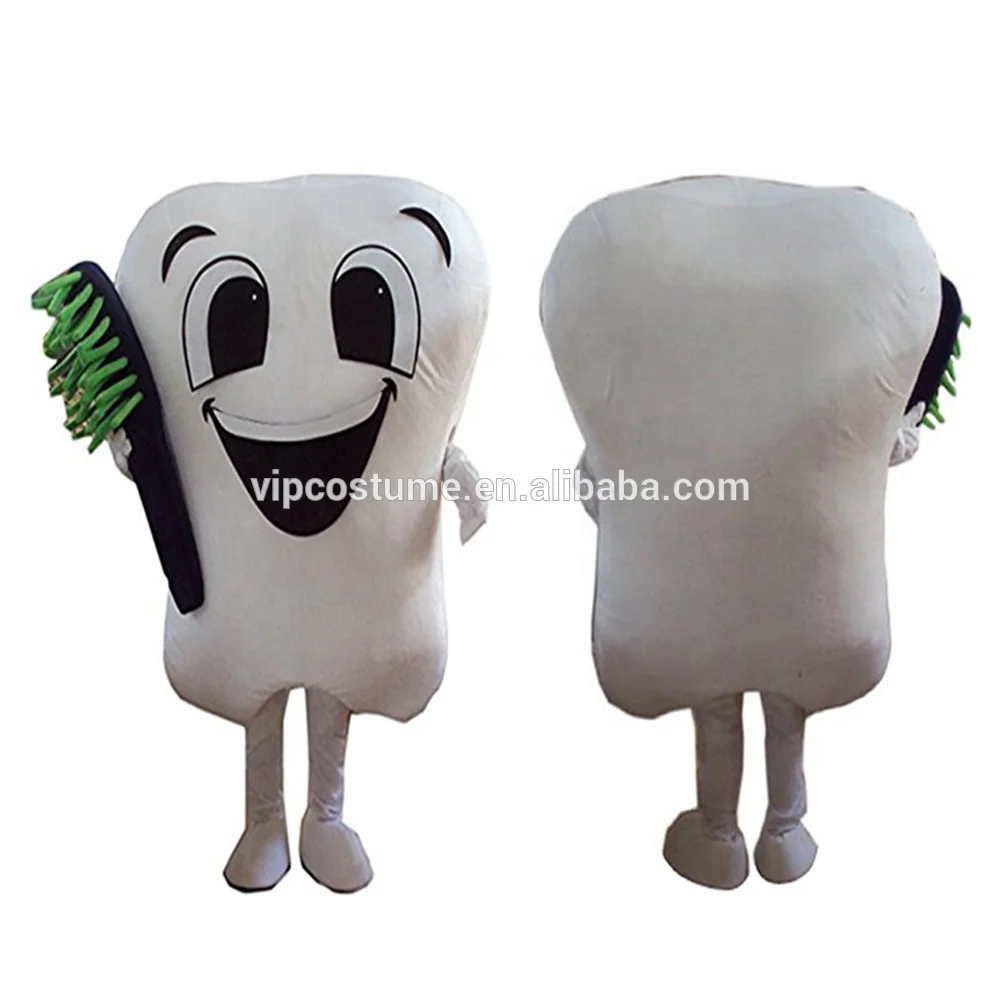

Tooth Mascot Costumes for Adults Christmas Halloween Outfit Fancy Dress Costume For Advertising, As picture