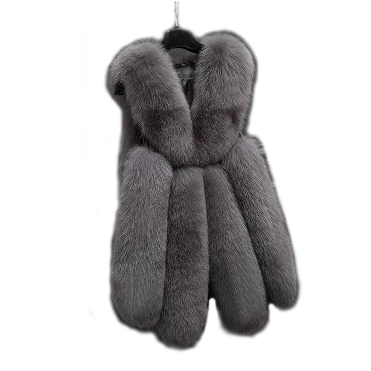 

Hot Sale Autumn&Winter Faux Fox Fur Waist Coats Vest