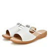 new fashion woman 2018 slippers split leather ladies fancy flat slipper high quality fur sandals for women fancy flat slipper 20